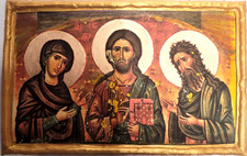 Deesis Deisis Christ Mary John The Baptist Mt Sinai Greek Eastern Orthodox Icon picture