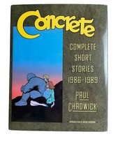 Vtg Concrete Short Stories 1986-1989 PB by Paul Chadwick Signed & Numbered picture