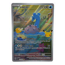 Pokemon TCG: Lapras Illustration Rare ME: 30th Celebration 131/128 NM picture