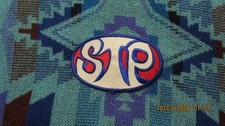 RARE  Vintage 60s STP Motor Oil Racing Red White Uniform Embroidered Patch Badge picture