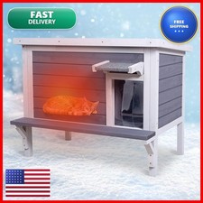 GEGURI Outdoor Cat House, Weatherproof Shelter Ferrel Cats, Dogs, Small Pets picture