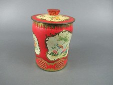 Vntg. George W. Horner & Co. Biscuit Tin with Floral Reserves Made in England picture