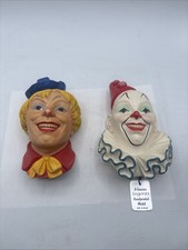Legend Products Clowns No 6 & No 7 Hand Painted Resin Figurine Signed 1985 picture