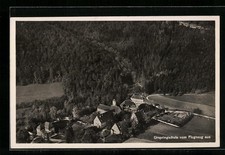 Postcard Schelklingen, monastery Urspring and original school from aircraft from 1932 picture