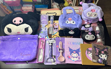 Sanrio Kuromi Plush Bags Storage Bag Big Mirror KitchenWear Toothbrush & Brush picture