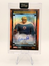 2025 Topps Marvel The Collector’s Museum TM-EMB The Thing Auto 10/25 picture