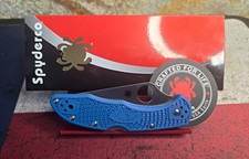 Spyderco Delica 4 C11FPBL Blue FRN VG10 Plain Edge Drop Point Lockback picture