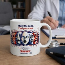 Novelty Xanax Alprazolam 11oz Coffee Mug -
