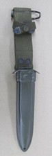 Genuine WW2 U.S. M8 Scabbard for M3 Fighting Knife / M1 Carbine Bayonet BM Co C picture