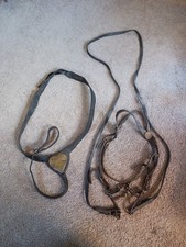 Extremely RARE Civil War US Cavalry Martingale Collar & M1859 Bridle Bit & Reins picture