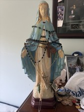 * AMAZING VINTAGE VIRGIN MARY. VERY LARGE, VERY OLD picture