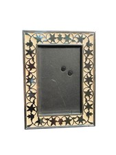 Thomas O’Brien Vintage Modern Silver Leaf/Floral Frame with Ivory Enamel Border picture