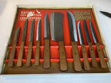 Vintage Hanson Knife Collection Carbon Steel Pro Cutlery 10 PCs picture