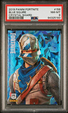 2019 Panini Fortnite Crystal Shard #156 Blue Squire PSA 8 Graded Card picture