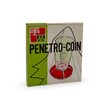 ⭐️ Tenyo T-37 Penetro-Coin (1969) Complete w/ Box & Instructions Unused Contents picture