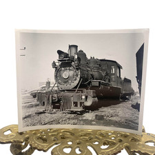 Vintage Foley Lumber Co 3 Steam Locomotive Railroad Photo 4x5 B&W Gelatin Orig picture
