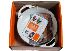 Le Creuset White Bis Round Cast Iron Cocotte 2.75 Quart New picture