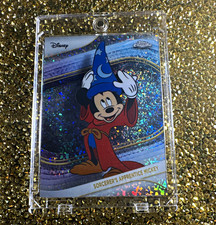 🪄💥🐭2025 Topps Chrome Disney Sorcerer's Apprentice Mickey #190MiniDiamonds💎 picture