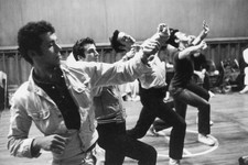 Dance rehearsals West Side Story' a film musical directed by Jerom- Old Photo picture