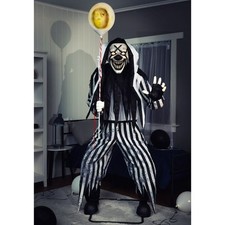 6.7 FT ANIMATED SOUL SNATCHING CLOWN HALLOWEEN ANIMATRONIC PROP picture