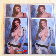 Patriotic United III Ultra Rare Black Widow Comics - Set Of 4 picture