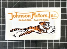 New Johnson Motors Tiger New Sticker Vintage Motorcycle Triumph Indian BSA picture
