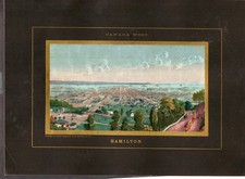 1850's Charles Magnus bird's eye view of Hamilton, Can from hand colored scenes. picture