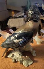 DEFECTIVE Vintage Rosenthal Germany Heidenreich Porcelain Blue Jay Bird G3D picture