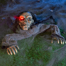 Halloween Decorations Outdoor Zombie Groundbreaker with Decayed Face and Flash E picture