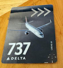 Delta Airlines Boeing 737-800 Postcard Collectible Card No. 69 picture