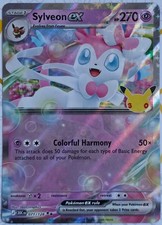 071/128 Sylveon EX Double Rare Pokémon TCG 30th Celebration Anniversary Mint picture