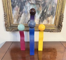 FOUR STUNNING ACRYLIC CANDLESTICKS FROM NEIMEN MARCUS COLLECTION. picture