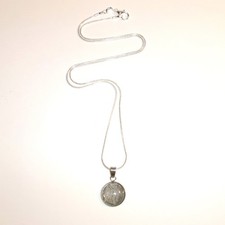 Genuine Meteorite Pendant and 20” Sterling Silver Necklace with COA picture
