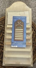 Vintage J.B. Wood Products Perpetual Calendar Unfinished Wood Kit DIY Folk Art picture