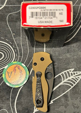 Spyderco Lil' Native CPM 10V Black DLC - Tan G10 REC Exclusive picture