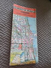 VINTAGE METRO MAP CHICAGO Lg.size. 1972 VGC picture