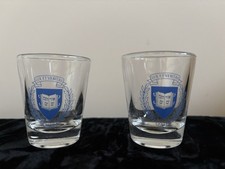 Yale University 2 Shot Glasses NWT With Original Yale Co-op Box Lux Et Veritas picture