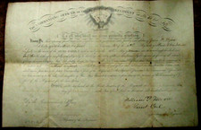 CIVIL WAR PADUCAH KENTUCKY 49th ILLINOIS COMMISSION 1865 picture