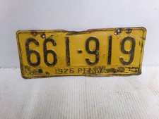 Pennsylvania 1926 License Plate 661919 picture