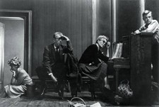 Crew members take a break during dance rehearsals West Side Story'- Old Photo picture