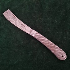 Vintage antique all steel Sheffield knife stamped working folding knife 9