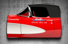 WOW 1956 Chevrolet Corvette C1 V8 Daytona 500 Door Style Sign CUSTOM picture