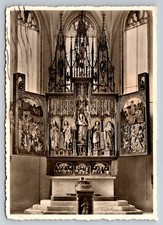 Blaubeuren Monastery High Altar Germany RPPC 1952 Posted Postcard picture