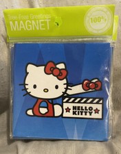 Hello Kitty Sanrio Co. Refrigerator Magnet 3-1/2” x 3-1/2” *Movie Clapper Board picture