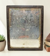 Antique Wooden Wall Décor Mirror Frame Original Old Hand Crafted picture