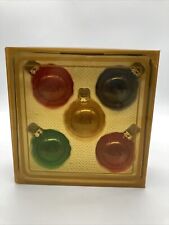 5 Pack Of Colorful Vintage Ornaments From West Germany picture