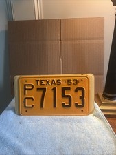 1953 Texas License Plates picture