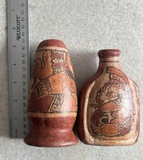 Vintage/Antique Pre Colombian Mayan Pottery Vases picture