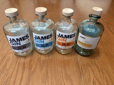 Top Gear / Grand Tour James May / James Gin 4 Bottle Assortment Empty. picture