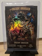 Custom Holo Freddy Krueger Nightmare on Elm Street Stained Glass Fan Art Card AC picture